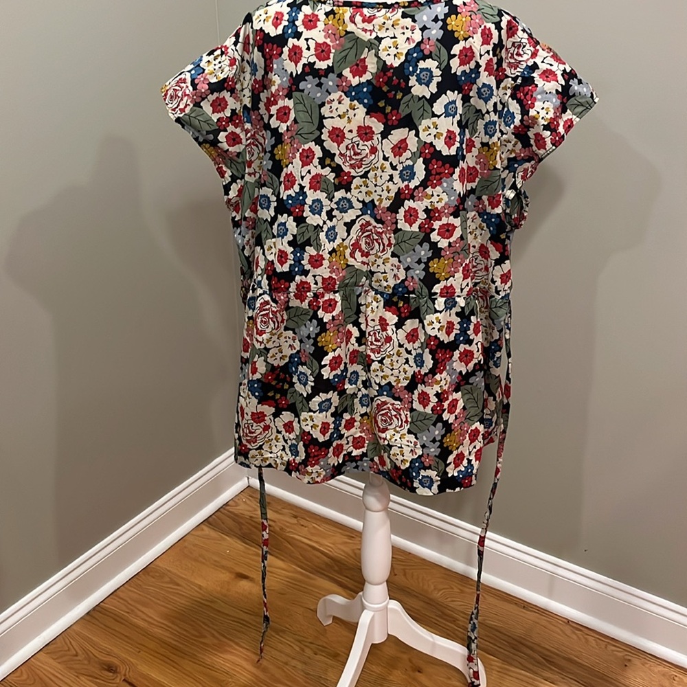Cato Floral Faux Wrap Top Blouse - Picture 6 of 9